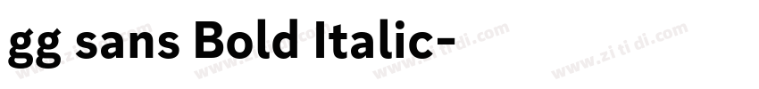 gg sans Bold Italic字体转换